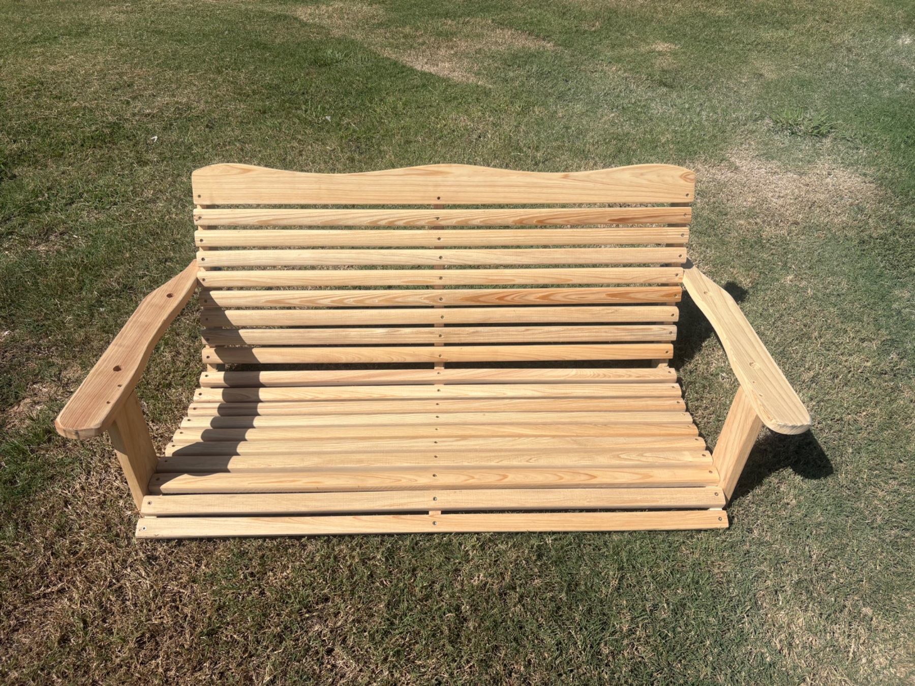 Cypress Porch Swing no cup 4ft